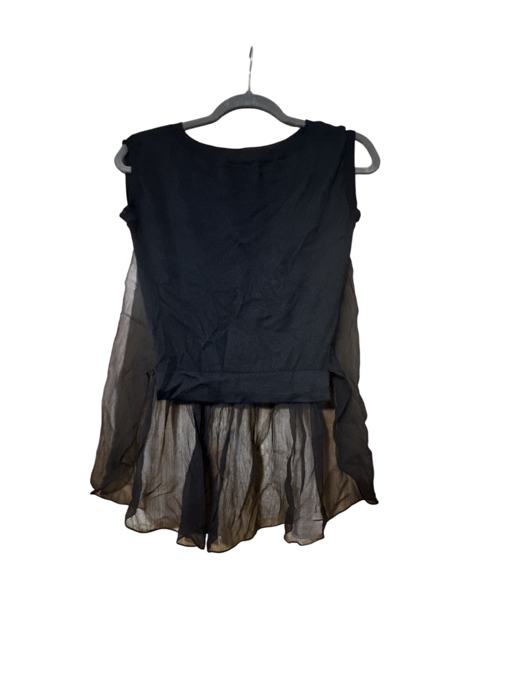Nina Ricci Black Layered Chiffon Shirt